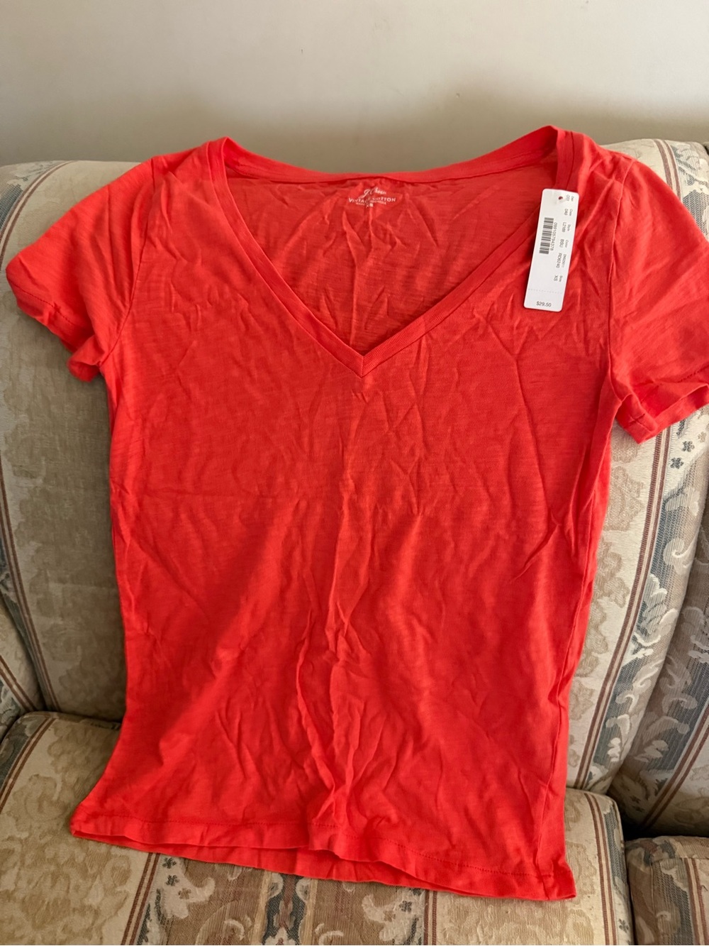 J Crew V Neck Re- Imagined vintage cotton t shirt